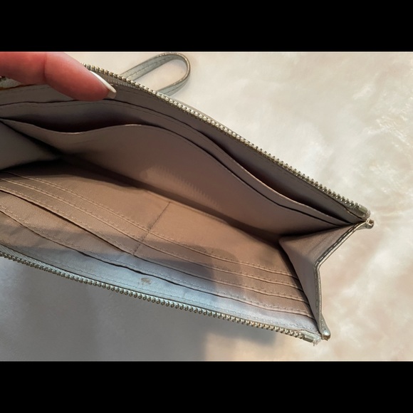 Coach wristlet! Beautiful silver color! - Picture 2 of 2